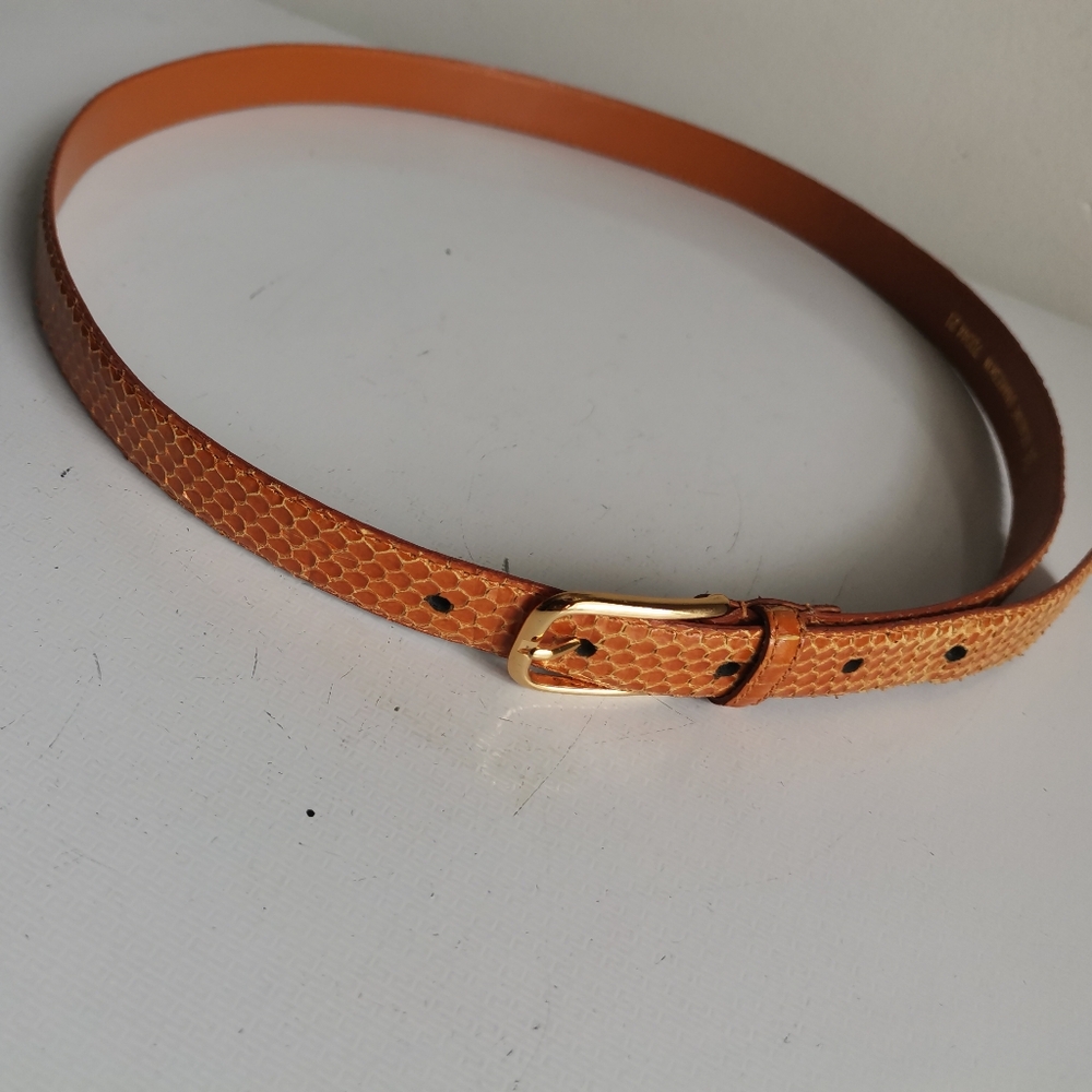 Canterbury Womens Genuine Snakeskin Belt - Picture 4 of 6
